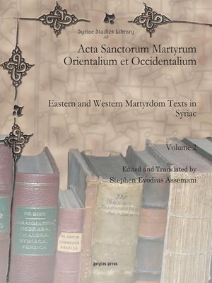 cover image of Acta Sanctorum Martyrum Orientalium et Occidentalium